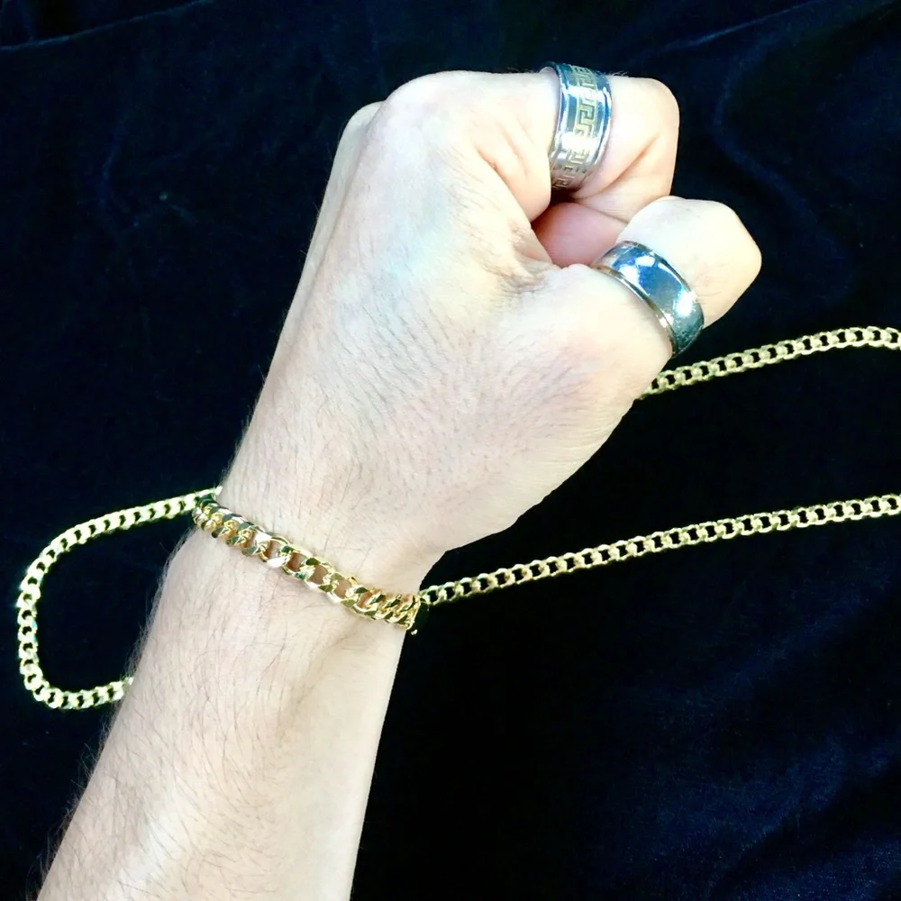 NEW CUBAN LINK 18K GOLD NEW BRACELET 6MM MADE IN ITALY *LIFETIME WARRANTY*